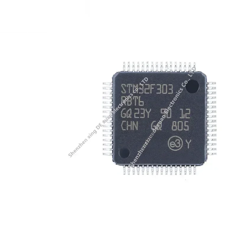 Original STM32F303RBT6 LQFP-64 ARM Cortex-M4 32-bit microcontroller-MCU Design of Integrate Circuit