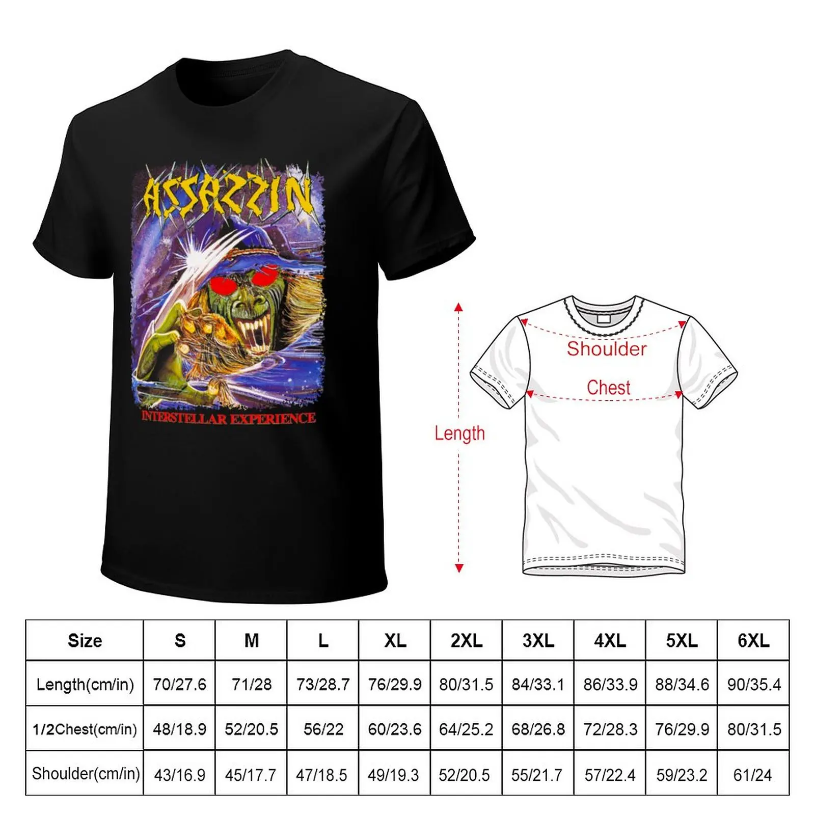 ASSASSIN - Interstellar Experience T-Shirt heavyweight t shirts men clothings