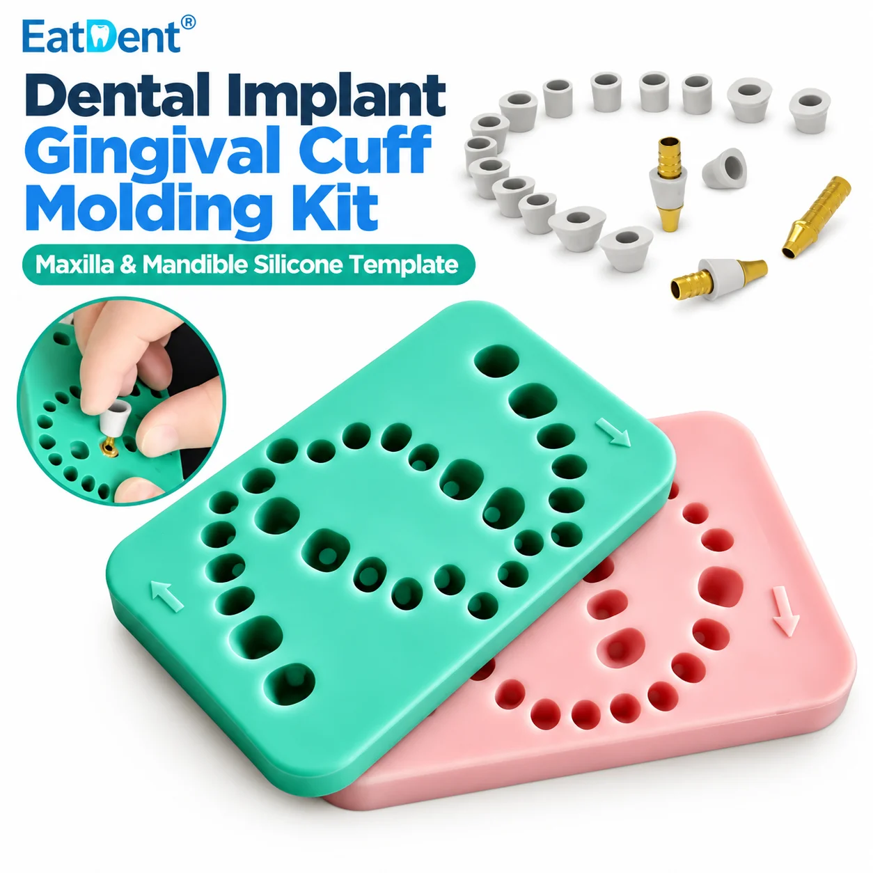 Universal Dental Implant Sleeve Molding Model High Precision Digital Rapid Molding Device for Multiple Implant Dentistry Tools