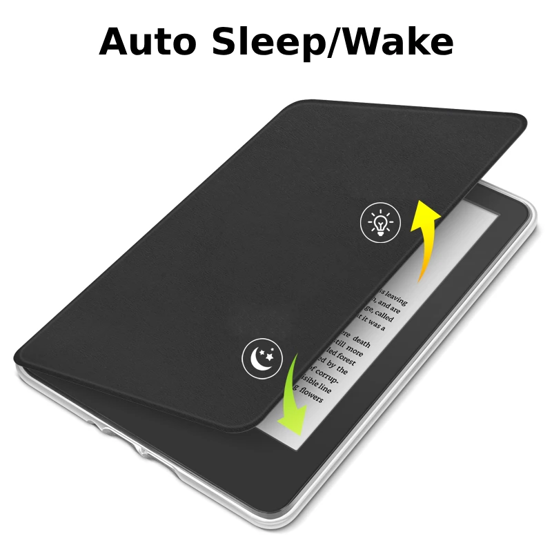 For Kindle Paperwhite 7th 6th 5th Gen Case 6'' 360° Rotatable Magnetic Detachable PU Leather Stand Cover Sleep/Wake DP75SDI EY21
