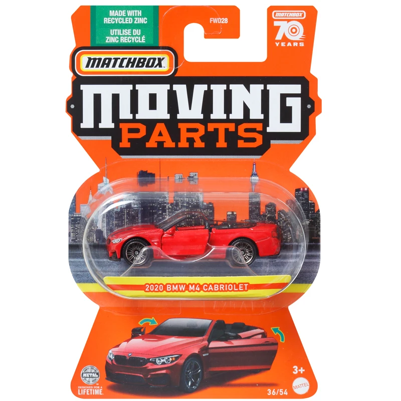 2023 MATCHBOX Moving Parts 1:64 divco Ford F-100 PORSCHE 911 Morris M4 MR2 Door Openable Metal Diecast Model Car Collection Toys