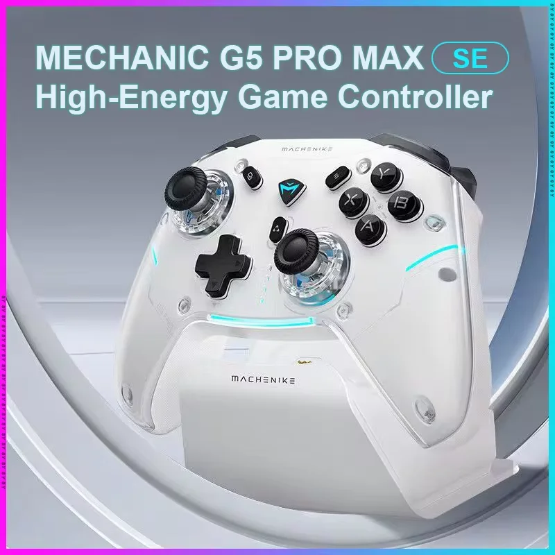 

Machenike G5 Pro MAX SE Gamepad Controller Tri-Mode FPS Wireless Gamepad Elite Hall Trigger Joystick for Switch PC Steam