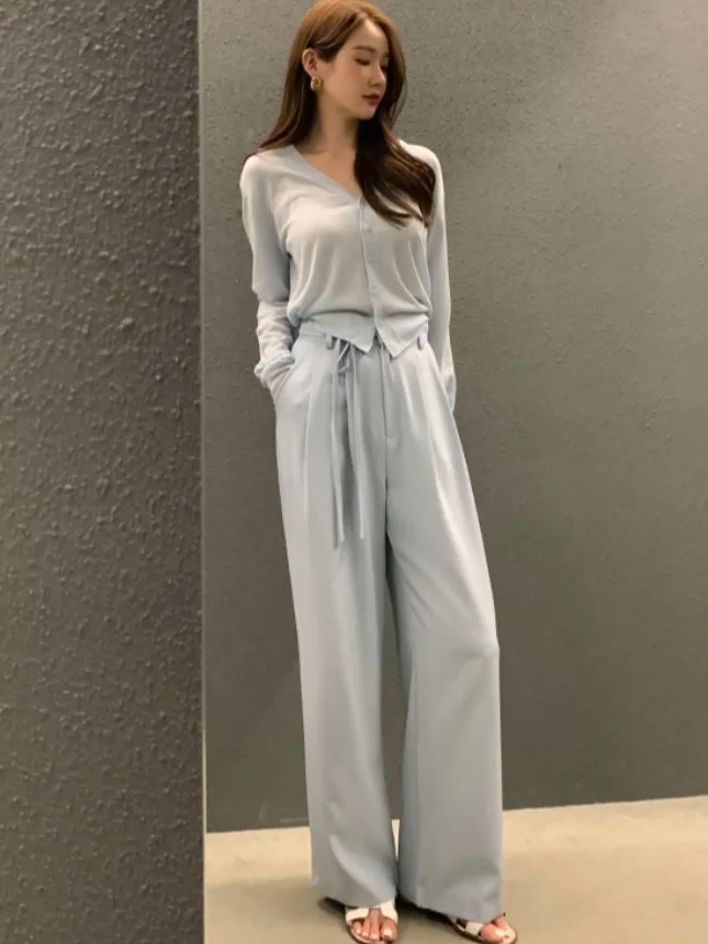 세련된 여름 얇은 긴 소매 v 넥 싱글 버튼 니트 스웨터 젊은 여성을위한 태양 보호 슬리밍 카디건 겉옷