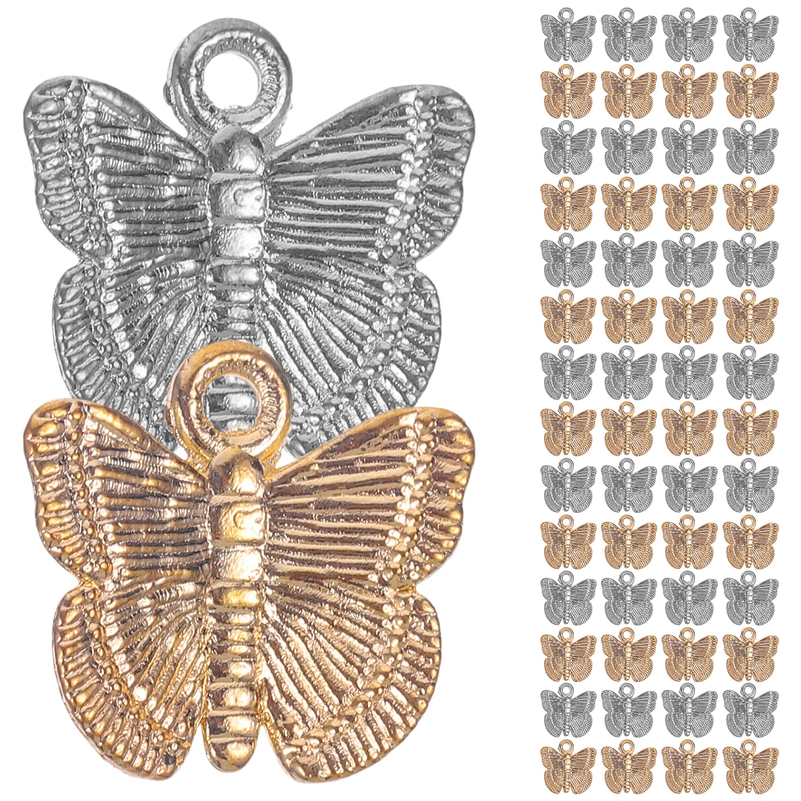 

100 Pcs Butterfly Pendant Charms Premium Material Rust Proof DIY Jewelry Making Accessories Necklace Bracelet Earrings Craft