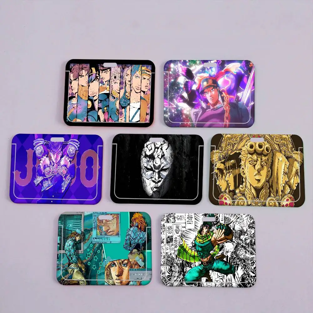 

Classic Anime J-Jojo B-Bizarre A-Adventure Badge Holder Lanyards Keychain Women New Cartoon Card Holders Neck Straps Student