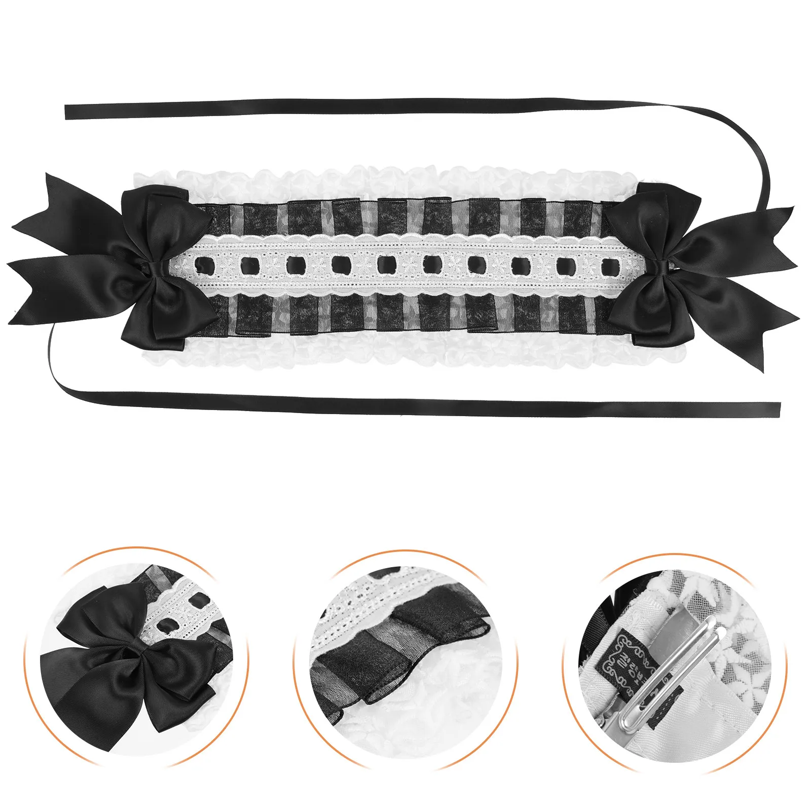 

Lolita Lace Headband Exquisite Crafted Comfortable Lightweight Hair Ornament for Women Girls Birthday Cosplay Carnival Party