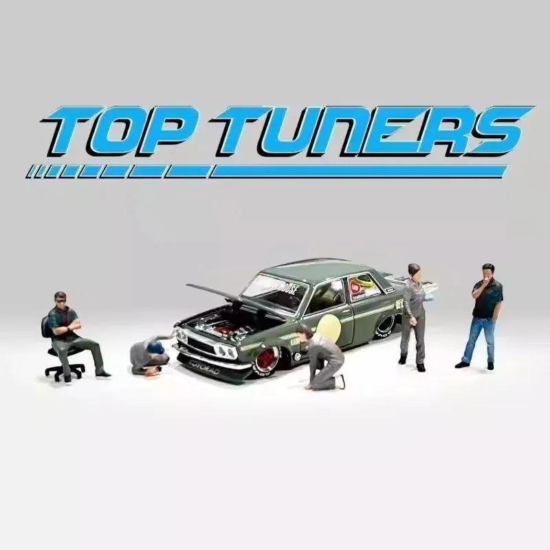 Aksesoris Model Kendaraan 1:64 Model Top Tuners/Muscle Mechanics/The Fanatics/Speed Cop/Highway Patrol/Gentlemwens Club
