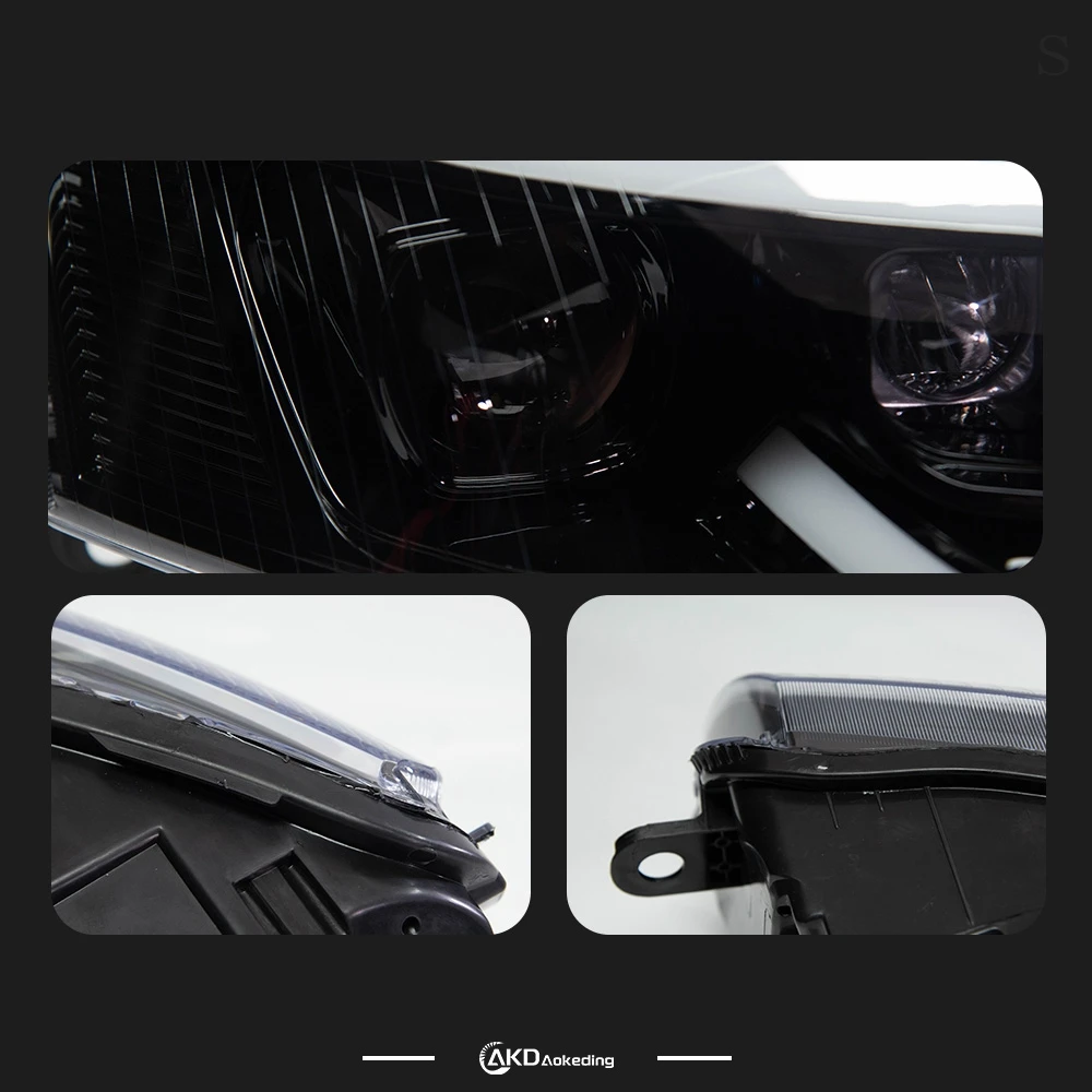 AKD gaya mobil untuk Audi A6 lampu depan 2005-2011 A6 S6 C6 lampu depan LED sinyal dinamis animasi DRL LED Aksesori Mobil