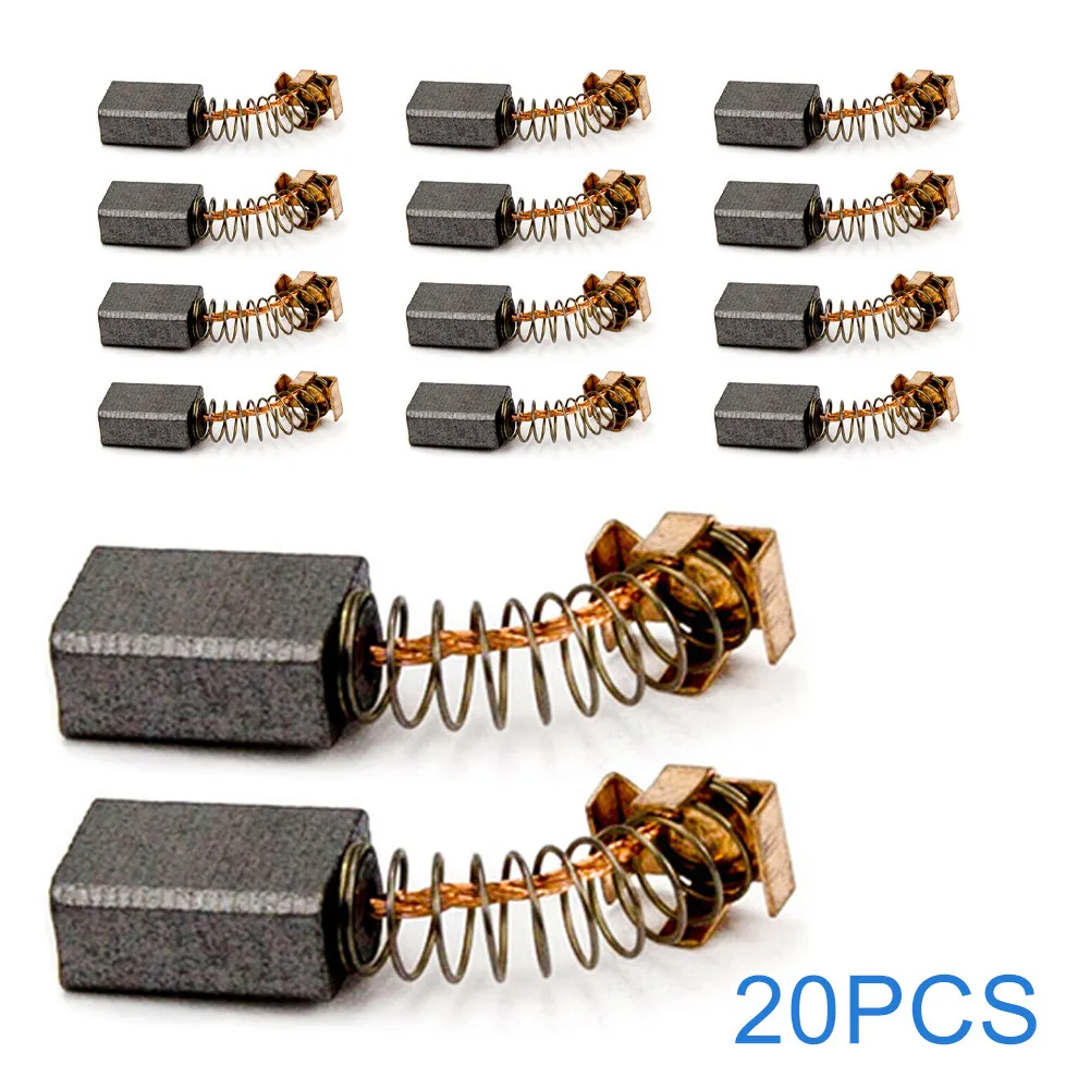 

20 Pcs Carbon Brushes 5*8*11mm Replacement Accessories For 6510LVR Drill 6800DBV 6801DBV 6802BV Screwdriver Accessories