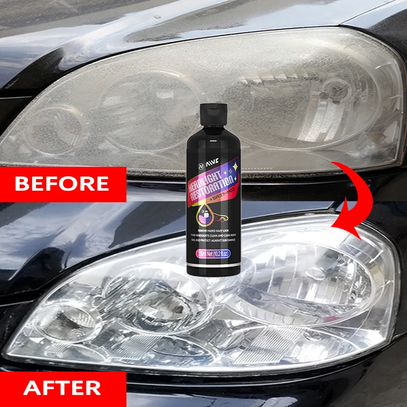 Car Headlight Restoration Remove Yellow Oxidize Paste Polymer For Headlamps Repair Polish Kit Auto Light Protective Coating Set