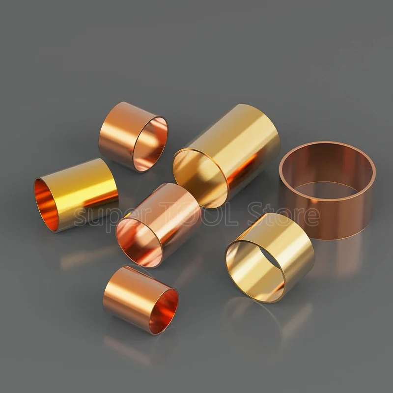 1/10/50pcs ID 1-18mm Copper Bushing Ring Sleeve OD 3-20mm Length 10-50mm Chisel Carving Knife Handle Knife Shank Hollow Tube DIY