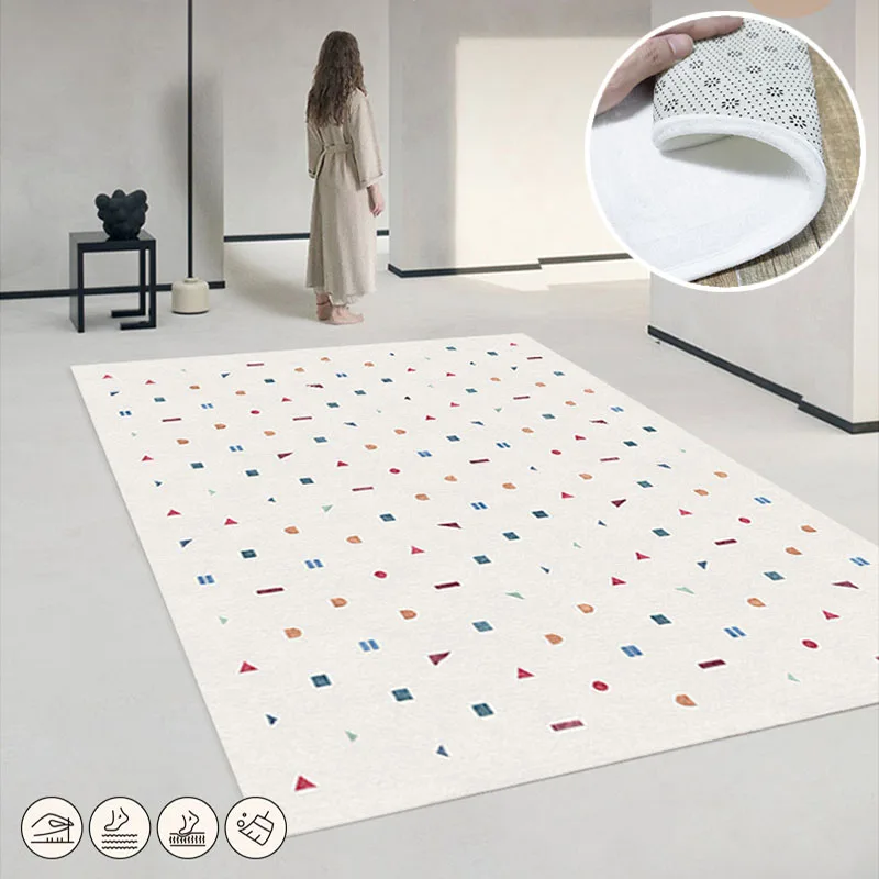 Modern Geometry Living Room Carpet 160x230 Large Area Soft Washable Rug for Decoration Bedroom Kids Room Game Crawl Non-slip Mat