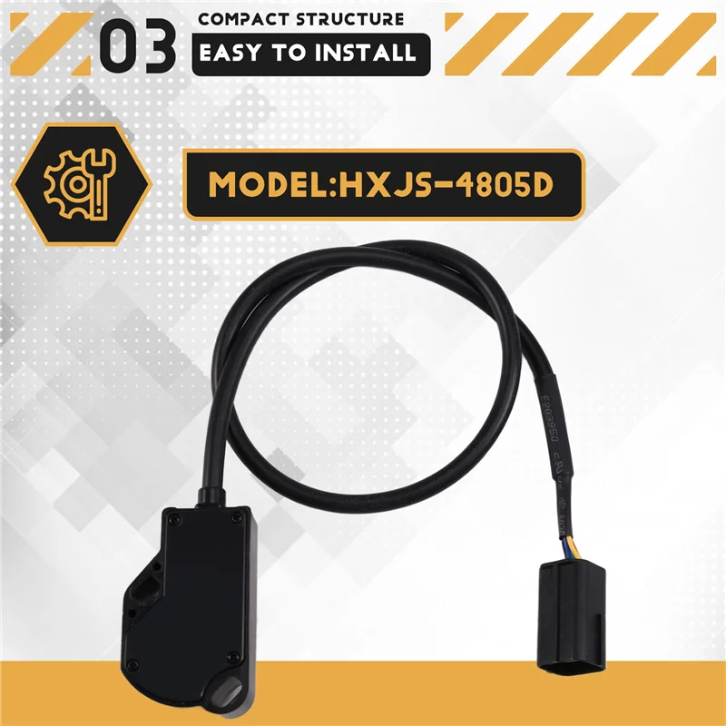 

High-Efficiency HXJS-4805D Electric Accelerator Pedal With 0-5V Output And 12-96V Input