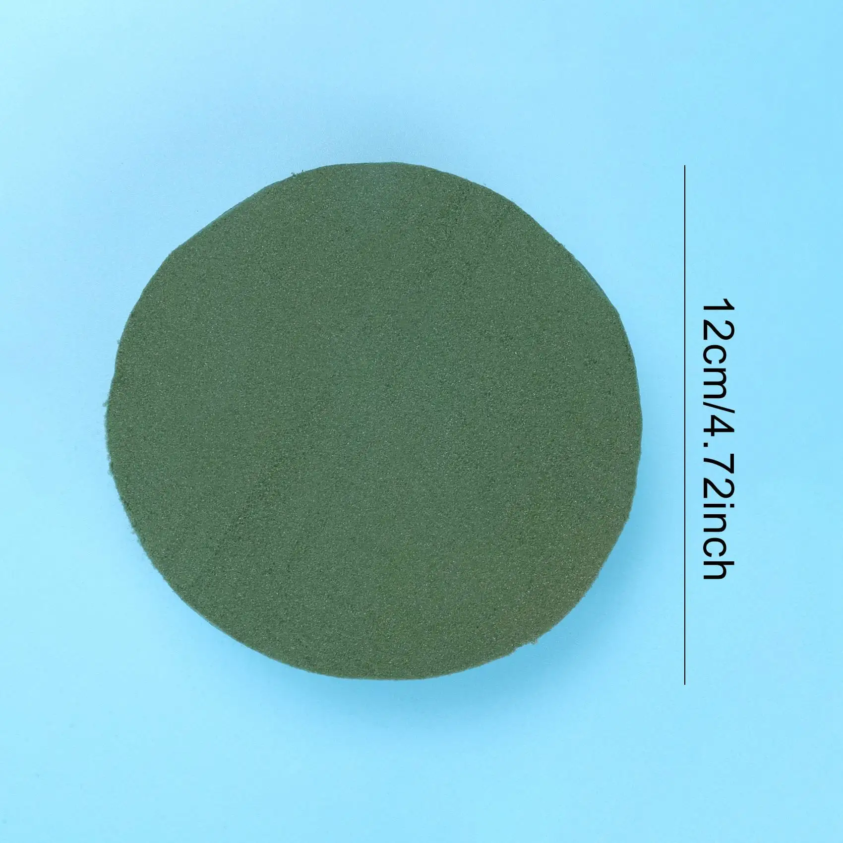 AEE8-6 Pcs Round Floral Foam Blocks,4.72 Inch Dry Floral Foam For Artificial Flowers,Craft Project,Wedding Party Decoration