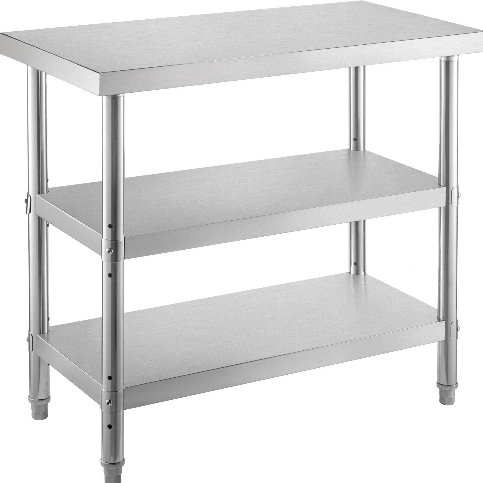 

24"x14" Stainless Steel Work Table 2 Shelves Commercial Kitchen Food Prep United States