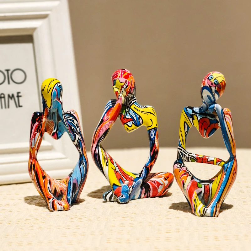 Water Transfer Abstract Figure - Abstract Sculpture Resin ulasan dan harga