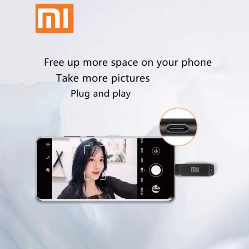 Xiaomi TYPE C USB แฟลชไดรฟ์ 2 IN 1 USB Stick 3.0 128GB ไดรฟ์ปากกา 2TB 1TB กันน้ํา Flashdisk หน่วยความจําสําหรับ Iphone 15 Pro Max