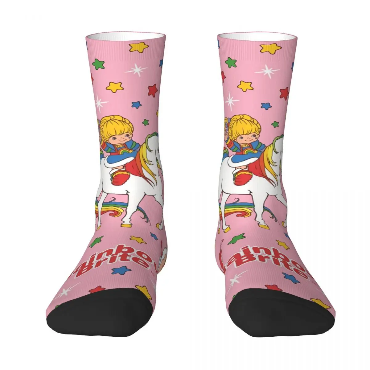 Rainbow Brite Socks Shopping 3D Print Boy Girls Mid-calf Sock