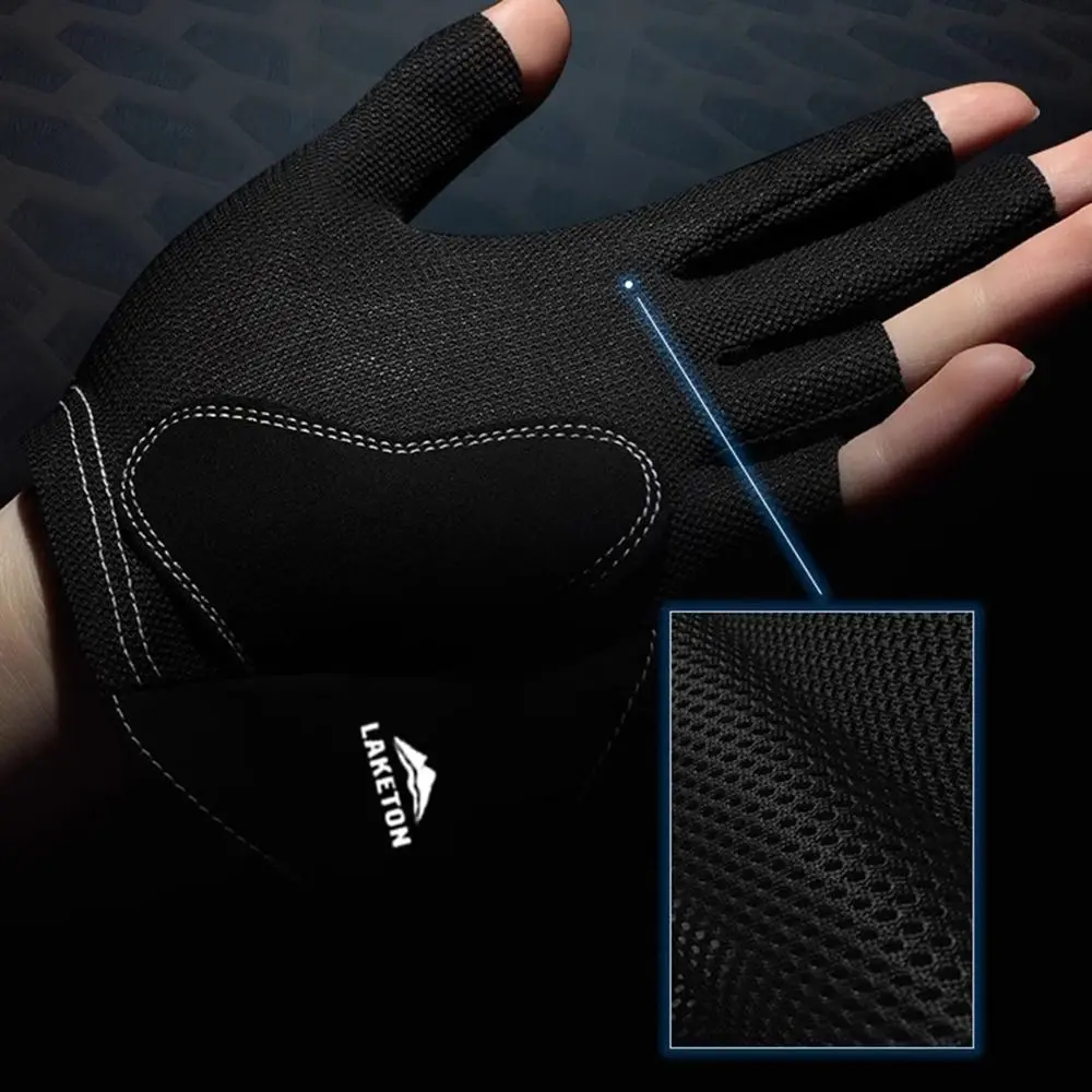 

High Quality Left Hand Billiards Glove Non Slip Elastic Half Fingers Glove Breathable Snooker Billiard Glove Fitness Accessories