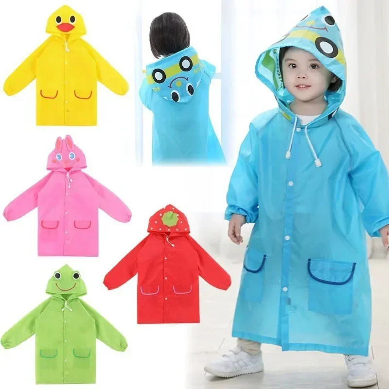 Baby Raincoat Cartoon Animal Style Waterproof Kids Rain Coat for Children Rainwear Student Poncho Rain Coat Kids