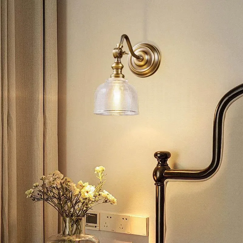Nordic Retro Wall Lamp Creative Bedroom Atmosphere Light Simple Medieval Decor for Hallway Entrance B&B Restaurant Lighting