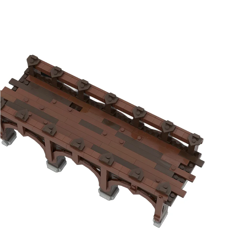 430 Pièces Pont Urbain en Bois MOC, Blocs de Construction Modulaires Personnalisables, Briques Éducatives pour Enfants, Design Populaire, Jouet DIY à Assembler pour Garçons, Cadeau