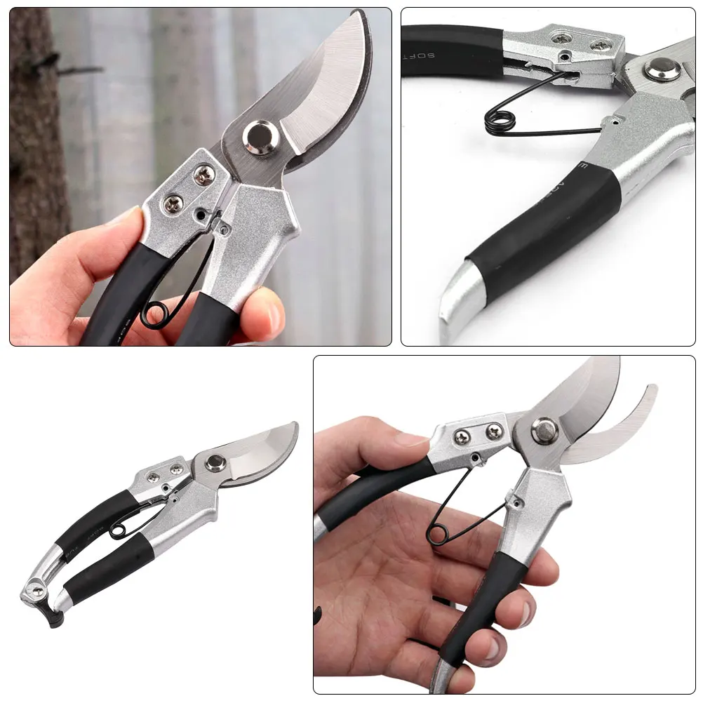 

Ratcheting Pruning Shears Gardening Scissors Branch Shear Durable H Ergonomic Design Premium Material Neat Cut