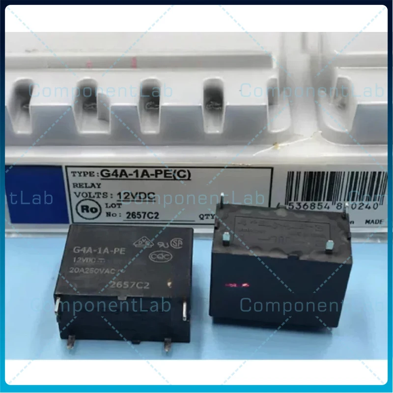 5-25pcs New G4A-1A-PE 12VDC for Omron Power Relay 4 Pin SPST-NO PCB Through Hole 20A