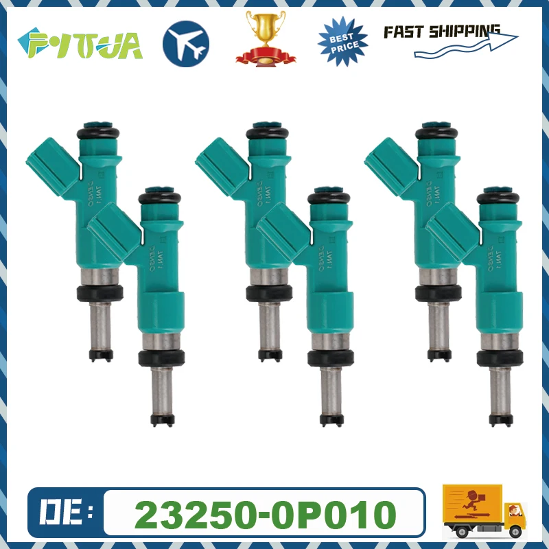 

6pcs Fuel injector 23250-0P010 For Tacoma Tundra 1GRF High Quality Nozzle Assy Parts Injection 23209-39196