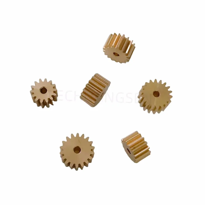 10pcs/lot 0.5M 16/17/18/20Teeth Hole 2.98mm/5.98mm Thick 6mm/2.5 mm Small Modulus Copper Gear