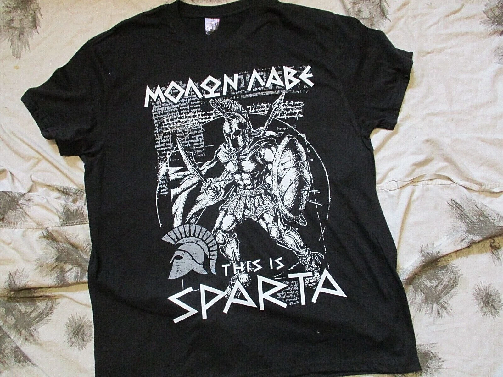 Cotton new This Is Sparta. Spartan King Leonidas 300 Molon Labe T Shirt. New 100% Cotton Short Sleeve O-Neck Casual  Size S-5xl