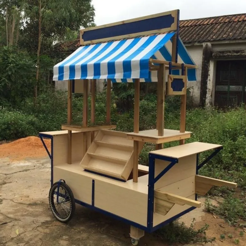 

Shopping mall decoration float, festive beauty and fruit promotion car, bread display truck