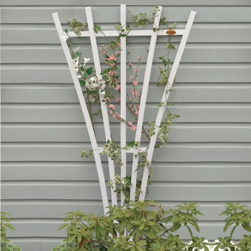 highwood Hartford Fan Trellis, 6 Foot, White