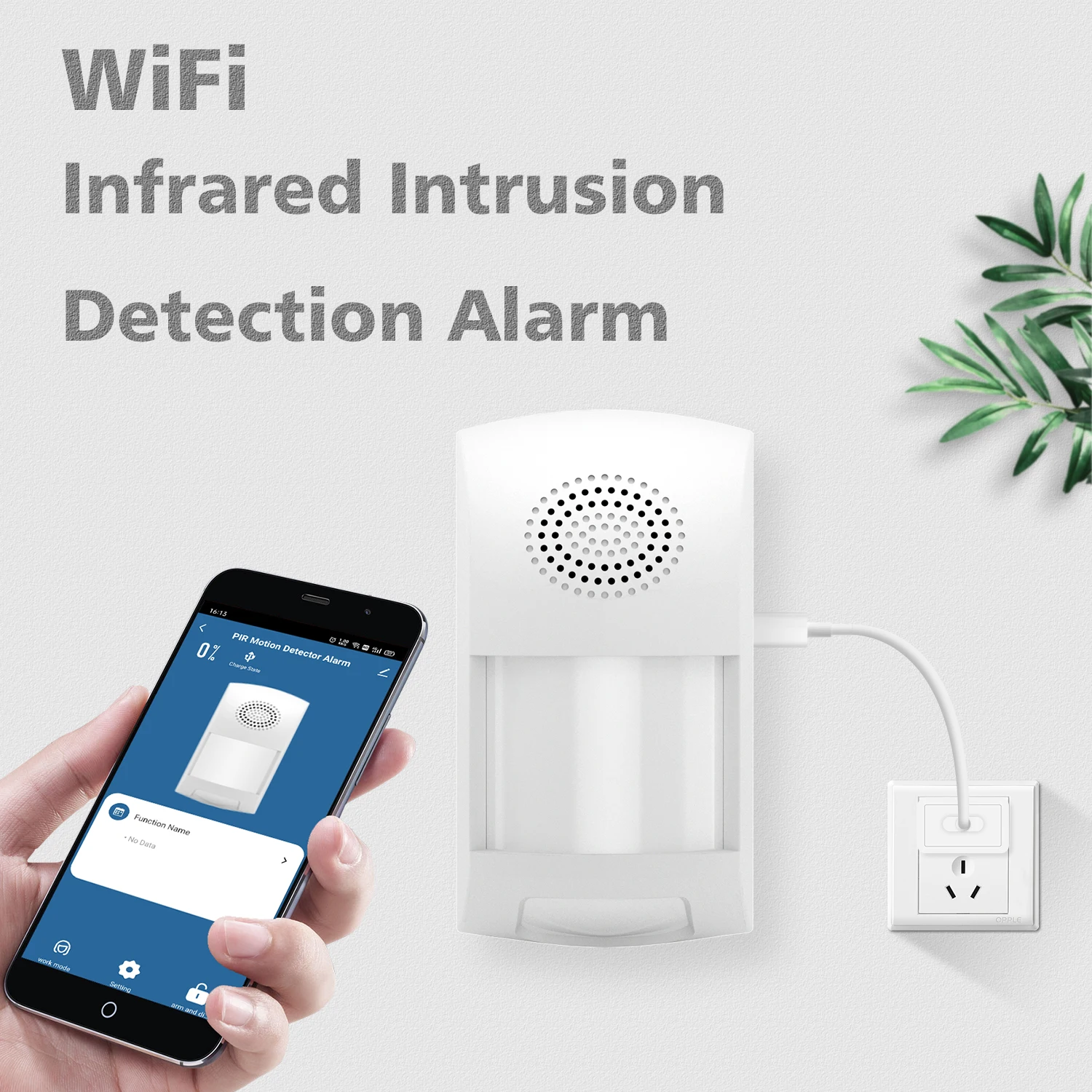 Tuya WiFi Motion Detector PIR Body Infrared Sensor Sound Alarm  25kg Pet Immune Detectors APP Control Smart Home Security Alarm