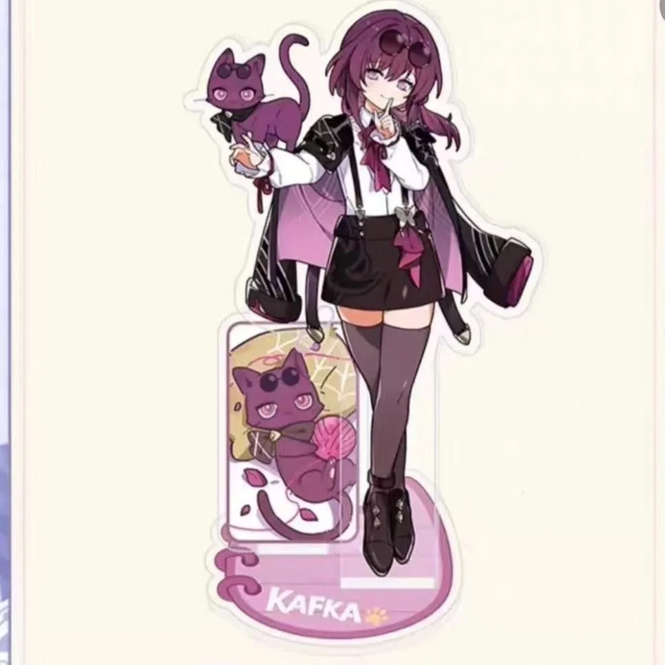 Новая сломанная железная дорога Star Dome вокруг серии Little Little Cat, вертикальная брендовая акриловая двойная вставка, украшение для столешницы