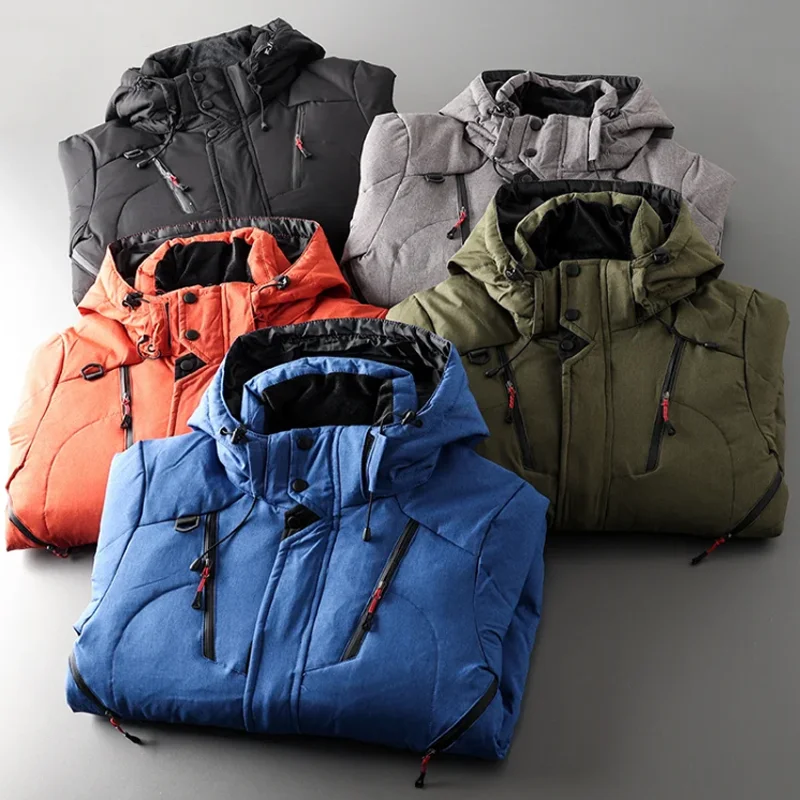 

Winter Ski Suit Men Warm Waterproof Sports Snow Down Jackets Outdoor Male Camping Cycling Fishing Ski Equipment Parkas Jacket