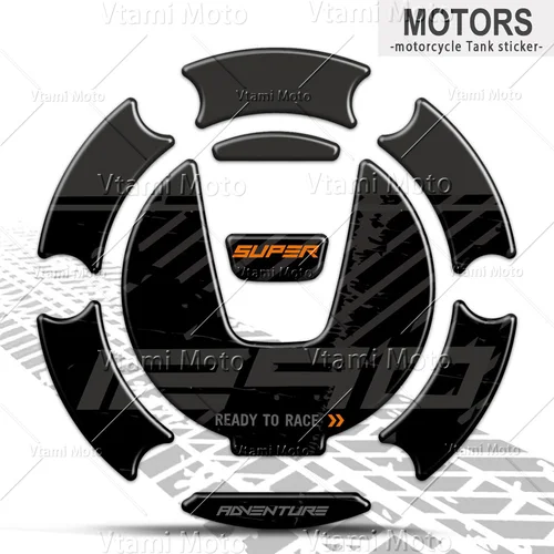 Imagen 2 del producto Calcomanía 3D para tapa de tanque de combustible de motocicleta, pegatina de protección de tanque para KTM 1290 Super Duke R 2020-2023 2022 2021