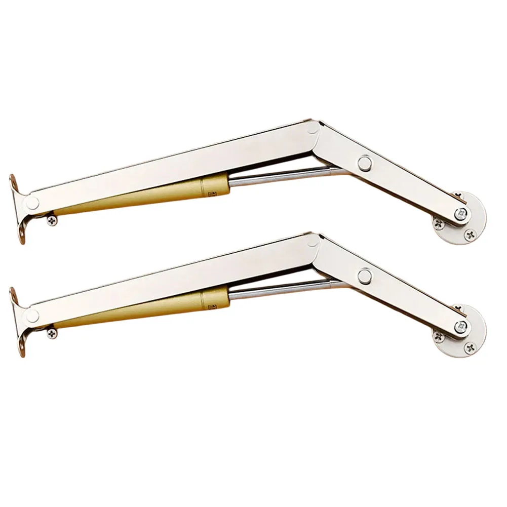 2pcs Hydraulic Telescopic Support Rod for Flip Up Doors and Furniture Applications with Robust Metal Construction