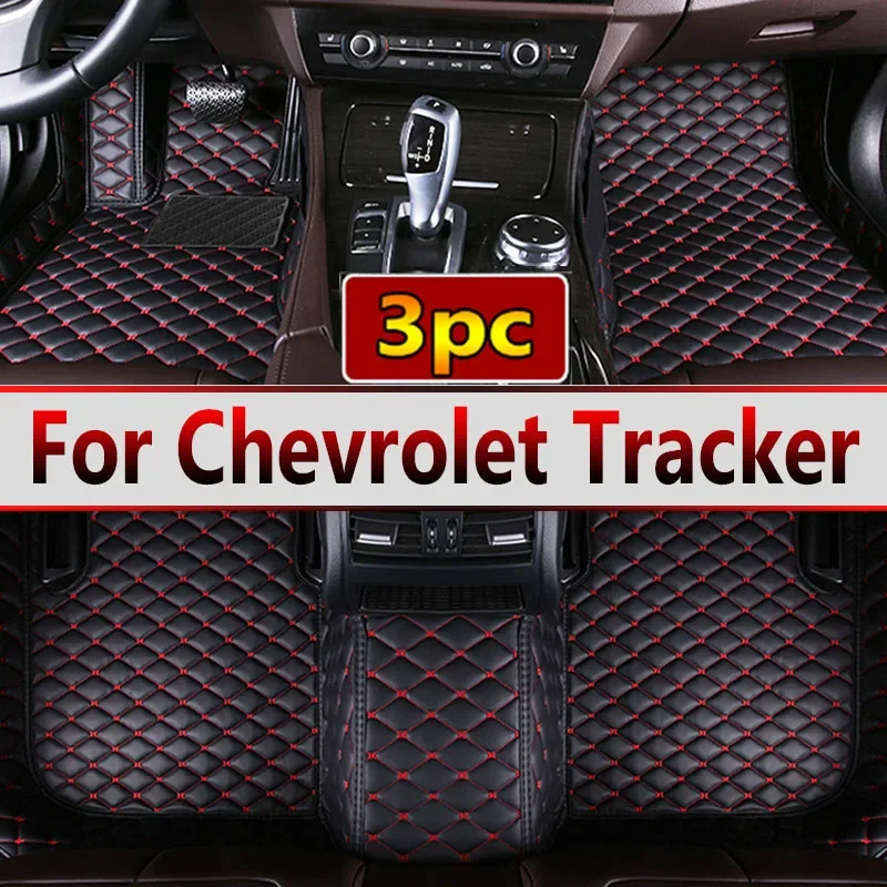 Custom Automotive Car Floor Mats For Chevrolet Tracker 2019 2020 2021 Auto Luxury Leather Men Women Car Mats Full Coverage