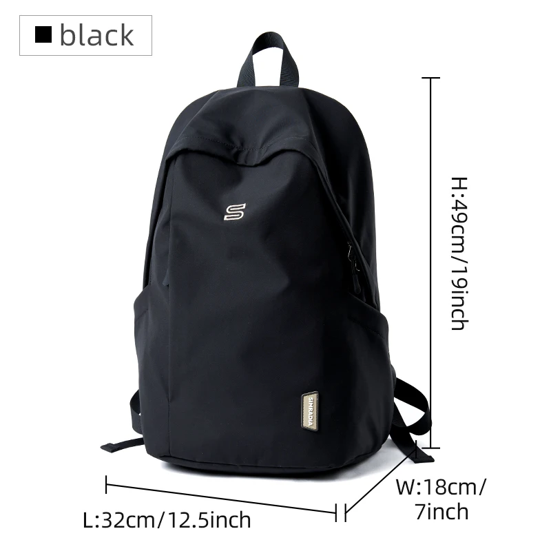 Ransel Perjalanan Wanita Pria Kasual Ransel PC 15.6 Inci Oxford Ringan Tas Buku Perguruan Tinggi Remaja Tahan Air