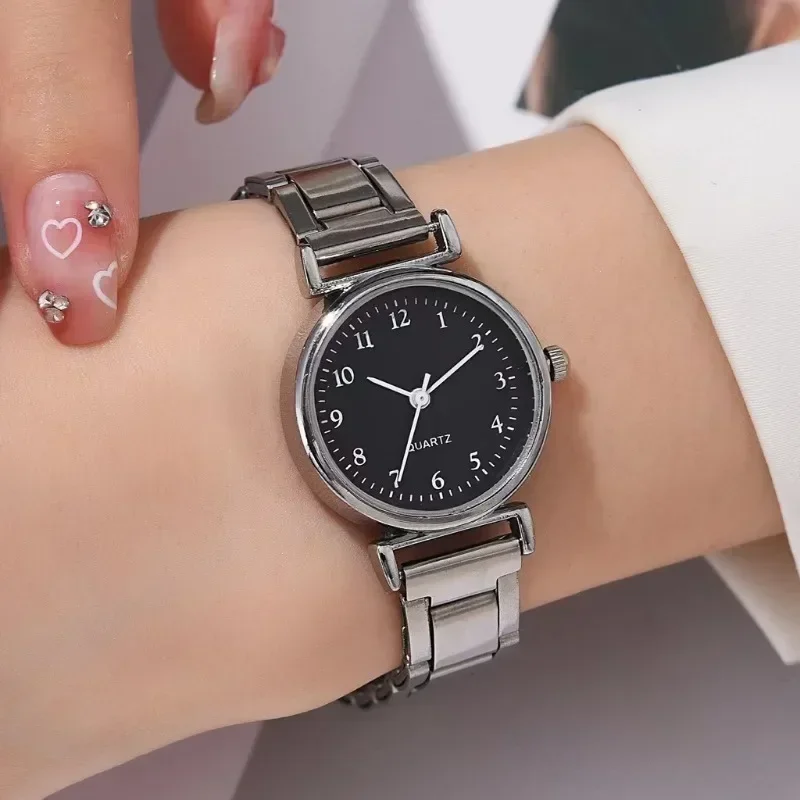 Luxury Women Watches Elegant Ladies Stainless Steel Wrist Watches Female Clock Gift Quartz Round Wristwatches Relogio Feminino