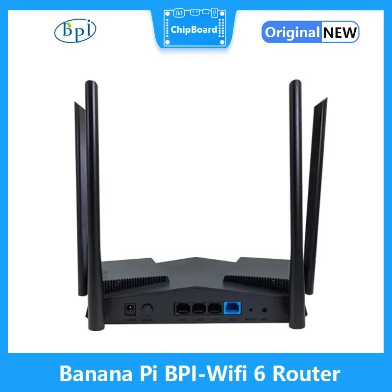 

Маршрутизатор Banana Pi BPI-Wifi 6 TR6560 + TR5220 Wifi SOC Двухъядерный ARM Cortec A9 встроенный 5GE PHY RGMII 6 GE MACs маршрутизационная плата