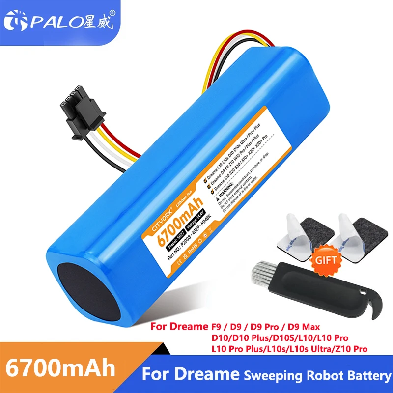 palo-144v-6700mah-交換用バッテリー-dreame-d9-pro-d9-max、d10-d10-plus-d10s-l10-l10-pro-l10s-ultra-z10-pro-掃除機用