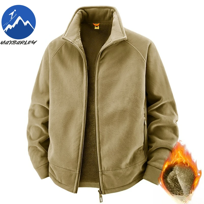 Maxbarley Luxury Men Jacket Fashion Stand Collar Business Casual Windproof Coat Outdoor Office Windproof Autumn Winter Garment