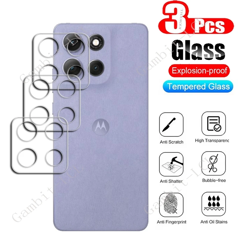3 Stück 3D 9H HD Panzerglas für Motorola Moto G86 G75 G56 G15 Power G100 Pro Moto G 2025 Kameraobjektiv-Schutzfolie