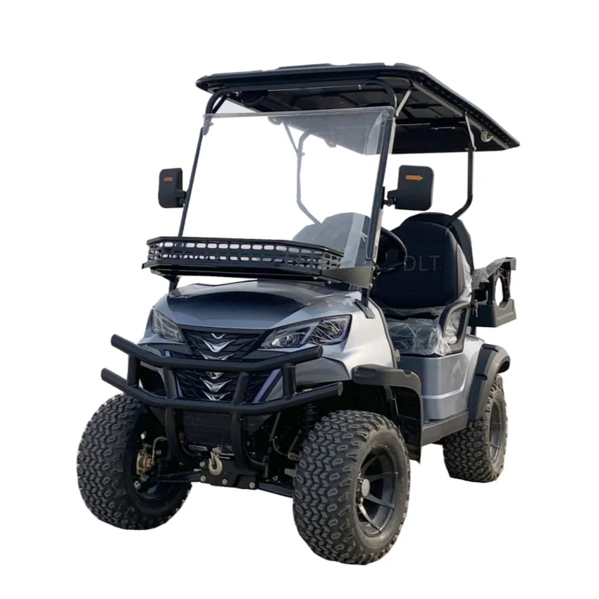 Golf Cart Electric 60V Lithium Battery AC Motor Golf Bag Straps And Basket Electric Kart All-Terrain Off-Road Vehicle