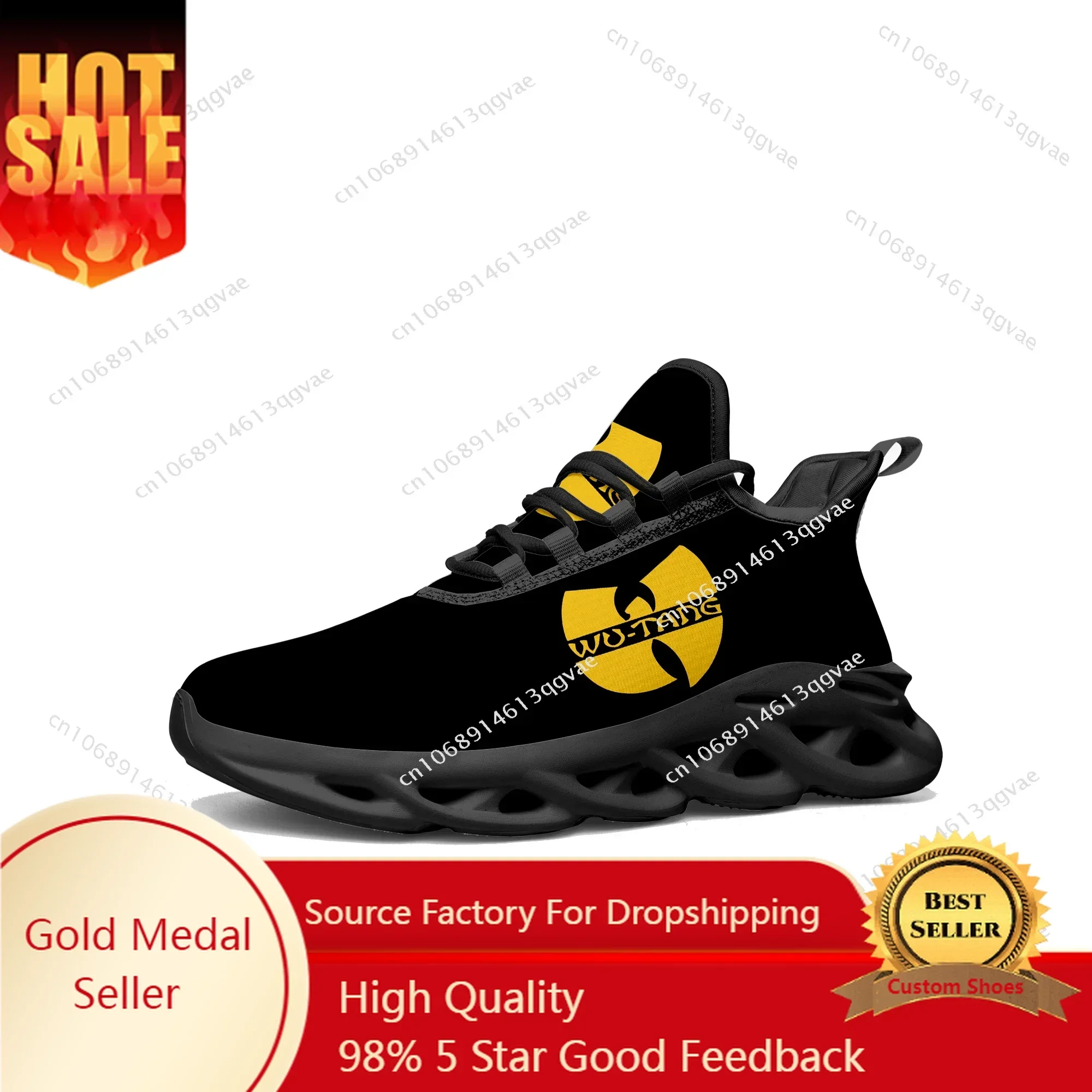 

W-Wu C-Clan Flats Sneaker Men Women T-Tang Sports Running Shoes High Quality DIY Sneaker Lace Up Mesh Footwear Tailor-made Shoe