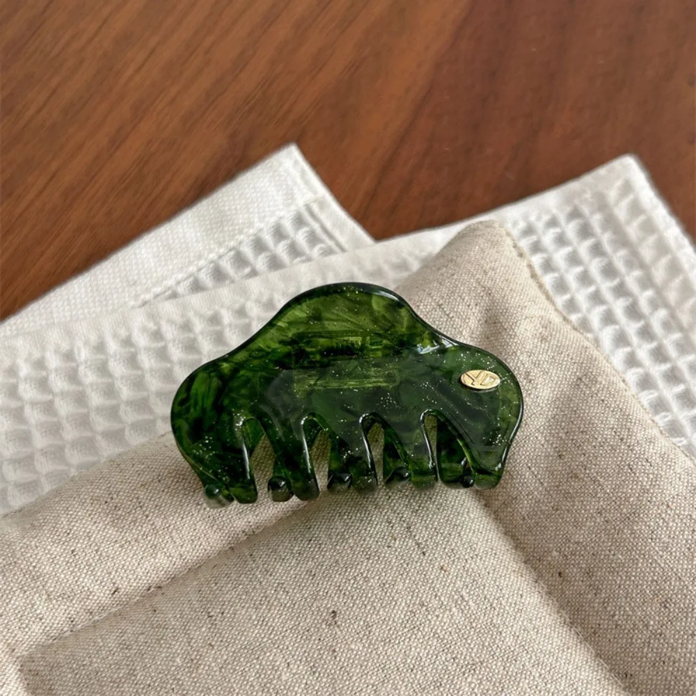 

Retro Sweet Fresh Acetate Hair Claw Colorful Hairpin Cloud Shape Shark Clip Geometry Headwear Hair Clip Streetwear