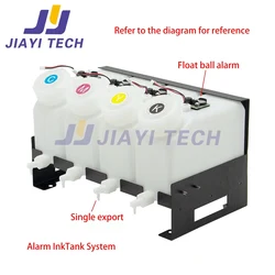 1.8L Single Export Alarm Ink Tank System Alarm Continuous Ink Supply System for Epson Roland Mutoh Mimaki Large Format Printer