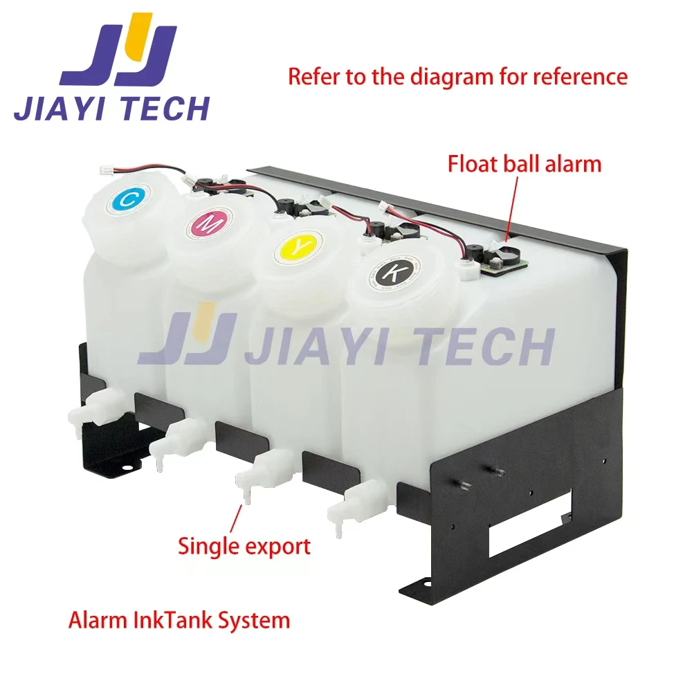 1.8L Single Export Alarm Ink Tank System Alarm Continuous Ink Supply System for Epson Roland Mutoh Mimaki Large Format Printer